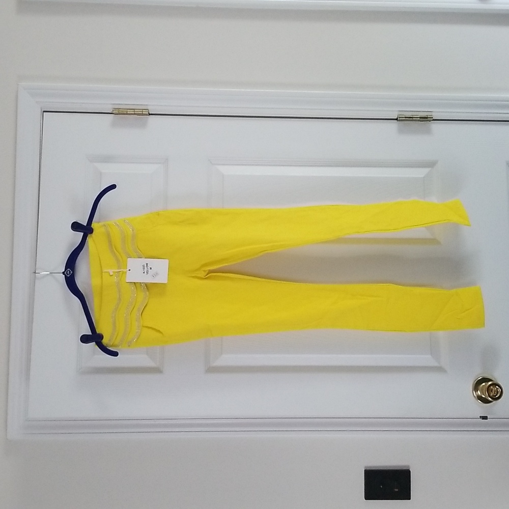 Yellow Skinny leg pant